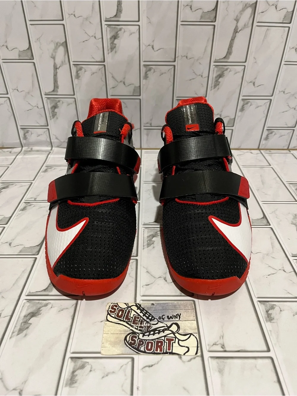 New Nike Romaleos 4 Weightlifting Shoes Gym Crossfit Workout Red Black Mens Size_6